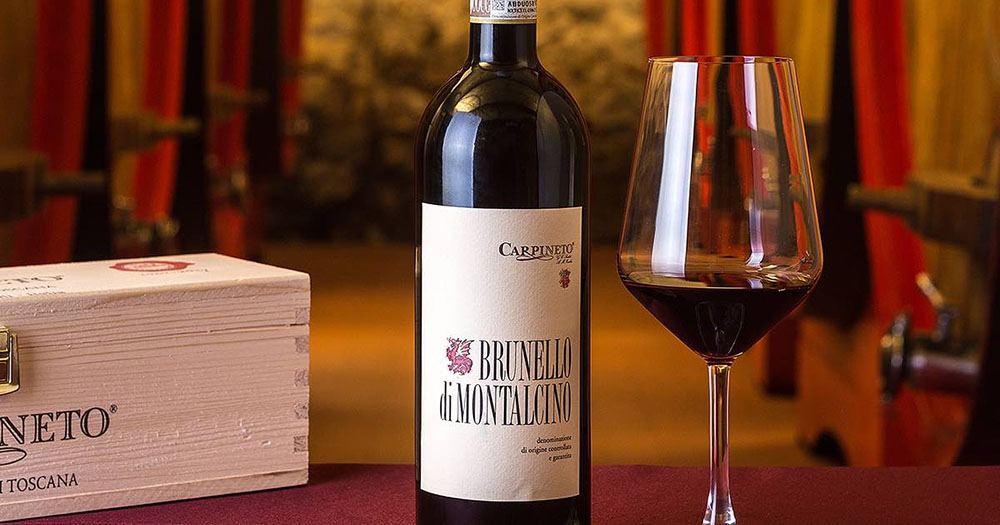 Il Brunello di Montalcino 2015 Carpineto ottiene 95 punti nella classifica Wine Spectator